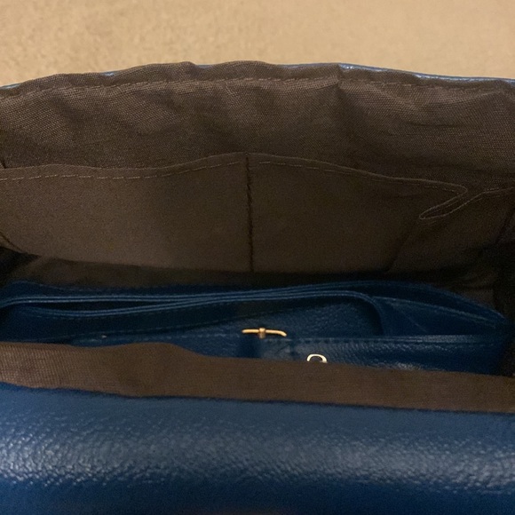 Matte Royal Blue Handbag - Picture 9 of 9